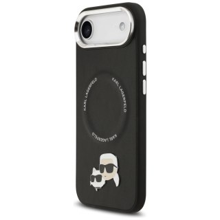 Etui Karl Lagerfeld Karl & Choupette Pins MagSafe na iPhone Air - czarne