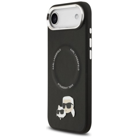 Etui Karl Lagerfeld Karl & Choupette Pins MagSafe na iPhone Air - czarne