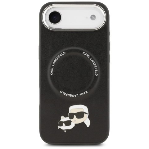 Etui Karl Lagerfeld Karl & Choupette Pins MagSafe na iPhone Air - czarne