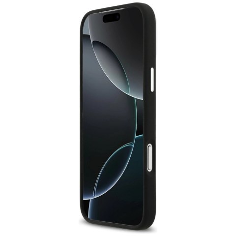 Etui Mercedes Silicone Vintage Logo MagSafe na iPhone 17 Pro Max - czarne