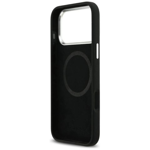 Etui Mercedes Silicone Vintage Logo MagSafe na iPhone 17 Pro Max - czarne