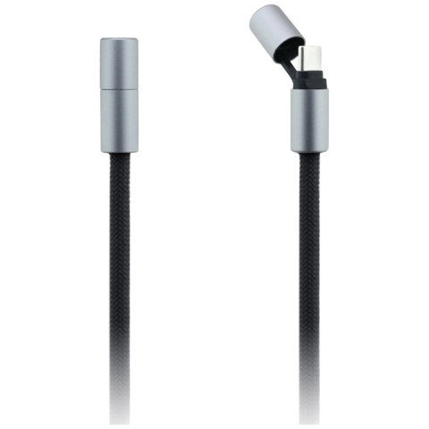Kabel Karl Lagerfeld CBDY Ikonik Charm USB-C / USB-C smycz - czarny