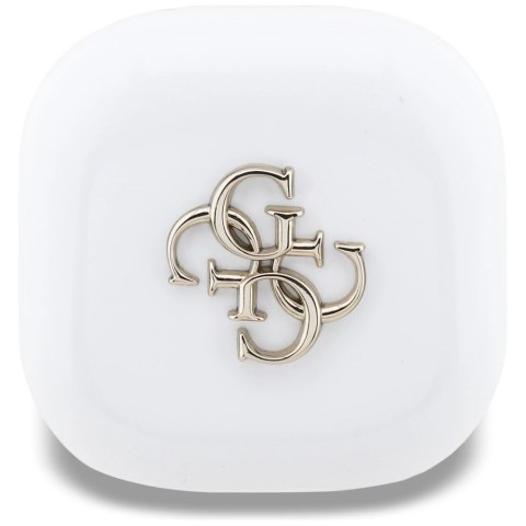 Słuchawki bezprzewodowe Guess 4G Metal Logo TWS - biały