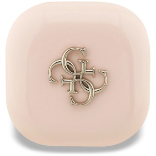 Słuchawki bezprzewodowe Guess 4G Metal Logo TWS - różowe