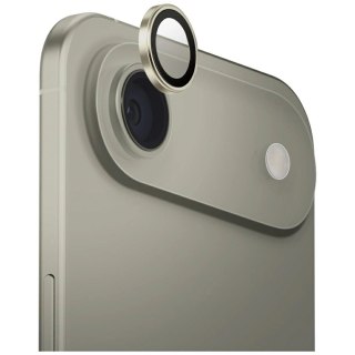 Szkło na aparat UNIQ Optix Aluminium Camera Lens Protector na iPhone Air z aplikatorem - złote