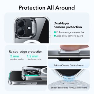 ESR CLASSIC HYBRID KICKSTAND MAGSAFE IPHONE 17 CLEAR