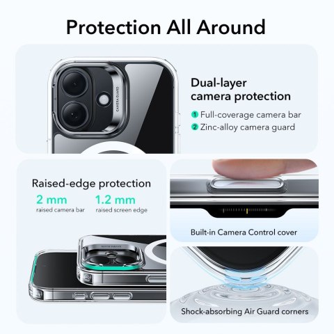 ESR CLASSIC HYBRID KICKSTAND MAGSAFE IPHONE 17 CLEAR