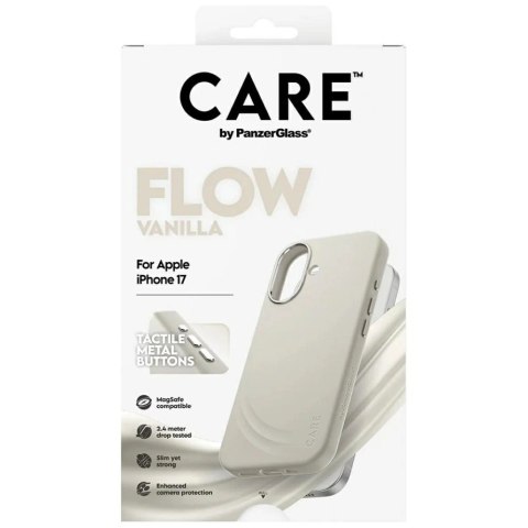 Etui CARE by PanzerGlass FLOW MagSafe na iPhone 17 - beżowy