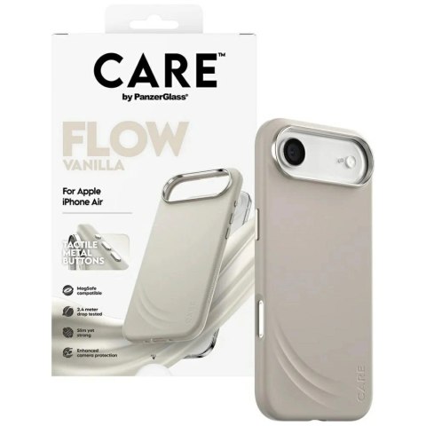 Etui CARE by PanzerGlass FLOW MagSafe na iPhone Air - beżowy
