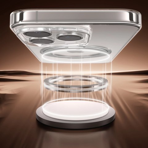 Etui Joyroom JR-16JL6 na iPhone 16 Pro Max ultracienkie kompatybilne z MagSafe z ringiem-podstawką 360° - czarne