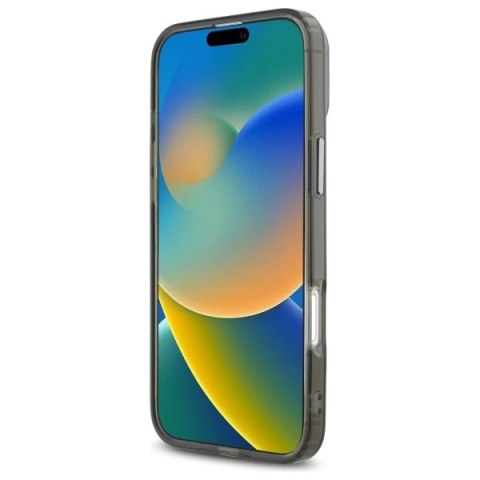 Etui Karl Lagerfeld IML Metal Karl&Choupette Head MagSafe na iPhone 16 - czarne