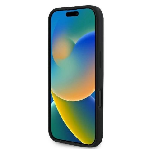 Etui Karl Lagerfeld Silicone nauble Heads Print MagSafe na iPhone 16 - czarne