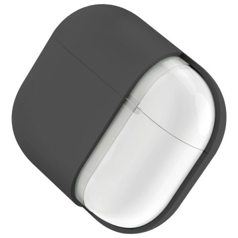Etui UNIQ Lino Silicone AirPods 4 - szare