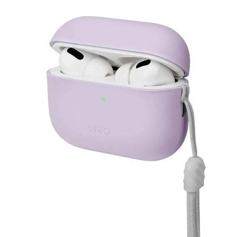 Etui UNIQ Lino Silicone AirPods Pro 2 - fioletowe
