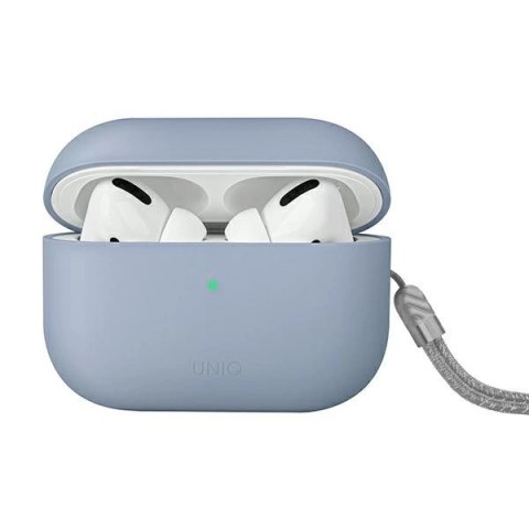 Etui UNIQ Lino Silicone AirPods Pro 2 - niebieskie