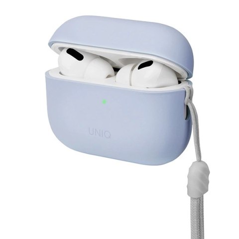 Etui UNIQ Lino Silicone AirPods Pro 2 - niebieskie