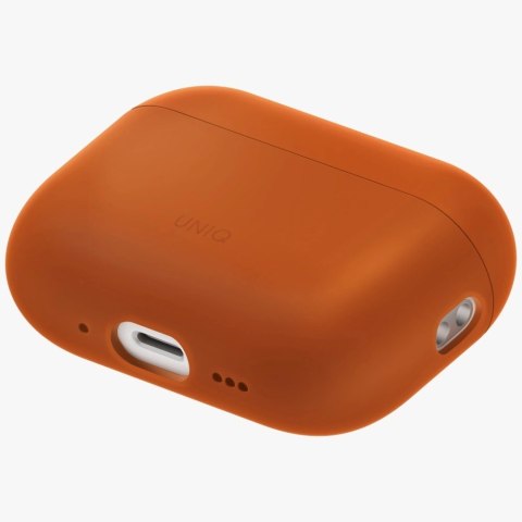 Etui UNIQ Lino Silicone na AirPods Pro 3 - pomarańczowe