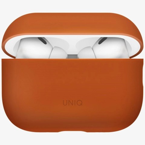 Etui UNIQ Lino Silicone na AirPods Pro 3 - pomarańczowe