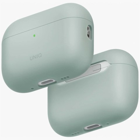 Etui UNIQ Lino Silicone na AirPods Pro 3 - zielone