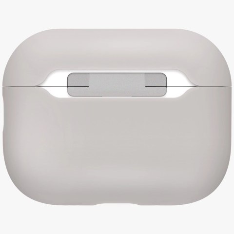 Etui UNIQ Lino Silicone na AirPods Pro - beżowe