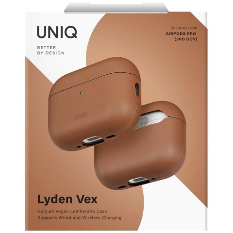 Etui UNIQ Lyden Vex na AirPods Pro 3 - brązowe