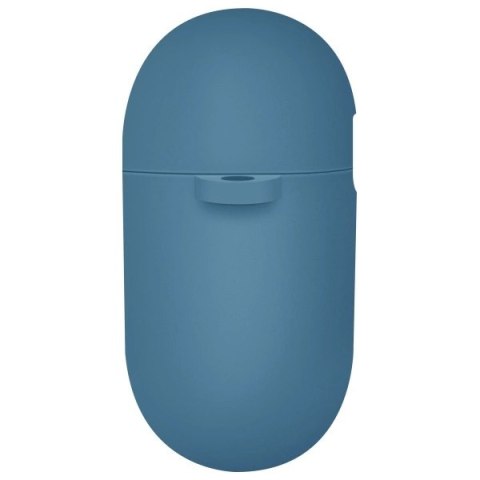 Etui UNIQ Nexo AirPods 4 + Ear Hooks Silicone - niebieskie