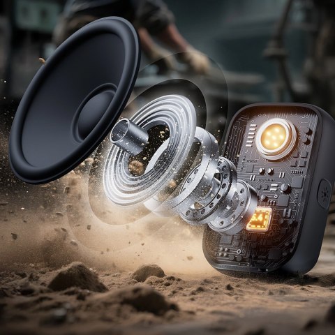 Głośnik Bluetooth Joyroom Maya JR-MS03 przenośny z wbudowaną latarką odporny - żółty