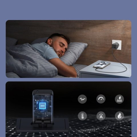 Ładowarka sieciowa Joyroom JR-TCG18 65W 1 x USB-C (wtyczka EU) - czarna