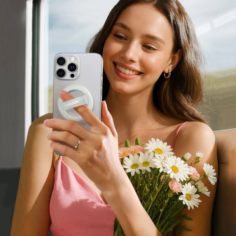 Ring magnetyczny Joyroom JR-ZS500 kompatybilny z MagSafe uchwyt - biały