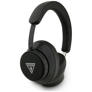 Słuchawki nauszne Guess Bluetooth ENC Saffiano Triangle Logo - czarne