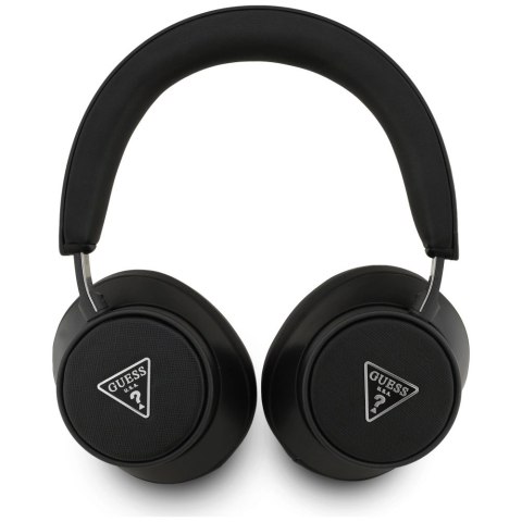 Słuchawki nauszne Guess Bluetooth ENC Saffiano Triangle Logo - czarne