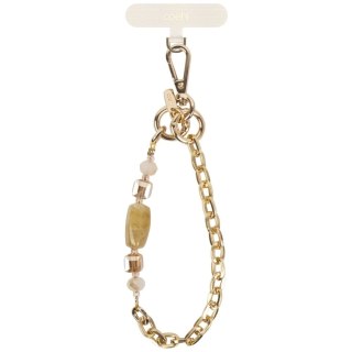 Smycz do telefonu UNIQ Coehl Caryne 2w1 - kremowa