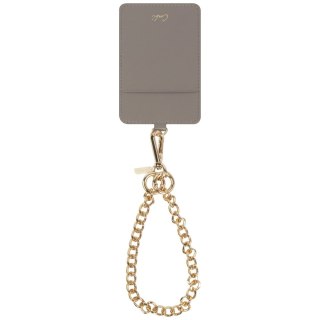 Smycz do telefonu UNIQ Coehl Caryne 3w1 z portfelem na karty - szara