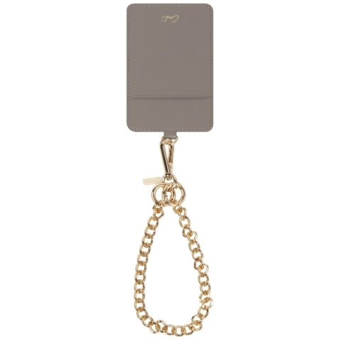 Smycz do telefonu UNIQ Coehl Caryne 3w1 z portfelem na karty - szara