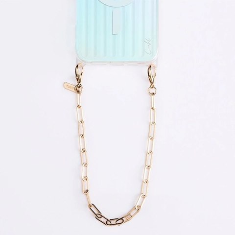 Smycz do telefonu UNIQ Coehl GoldiLocks Handstrap na rękę - złota