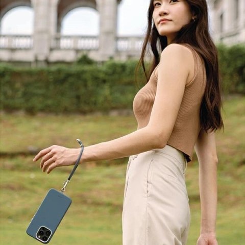 Smycz do telefonu UNIQ Coehl Laurel Handstrap na rękę - czarna