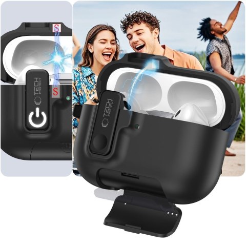 TECH-PROTECT SLIM HOOK APPLE AIRPODS PRO 3 BLACK