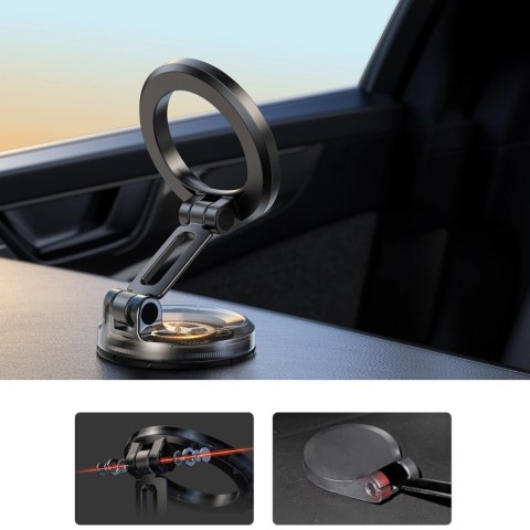 Uchwyt magnetyczny Joyroom JR-ZS505 kompatybilny z MagSafe na deskę rozdzielczą - czarny