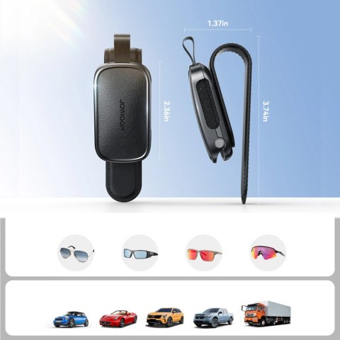 Uchwyt na okulary Joyroom JR-ZS511 na osłonę przeciwsłoneczną klips magnetyczny - czarny