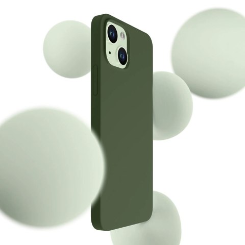 Etui 3mk Hardy Silicone MagCase na iPhone 15 - zielone