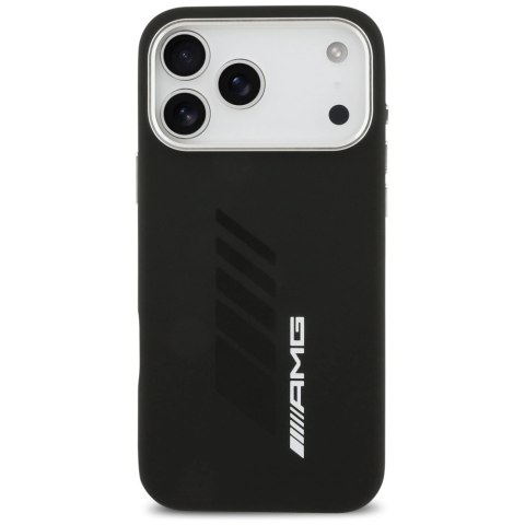 Etui AMG Silicone Oversize Rhombs MagSafe na iPhone 17 Pro Max - czarne