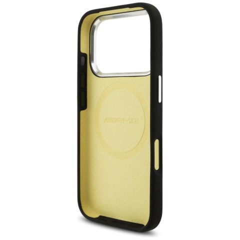 Etui AMG Silicone Oversize Rhombs MagSafe na iPhone 17 Pro - czarne