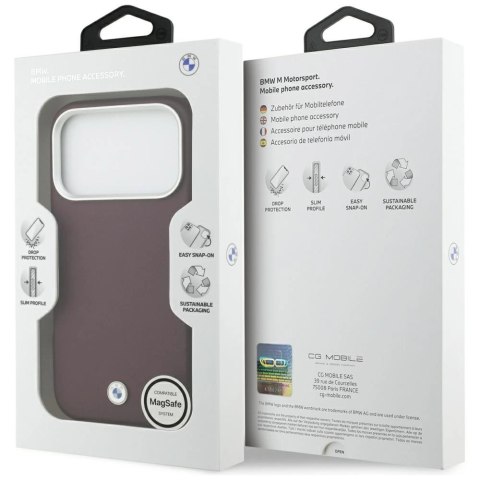 Etui BMW Sign Full Wrapped Metal MagSafe na iPhone 17 Pro - czerwone