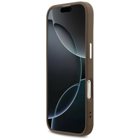 Etui Guess 4G Big 4G Classic Logo na iPhone 17 - brązowo-srebrne
