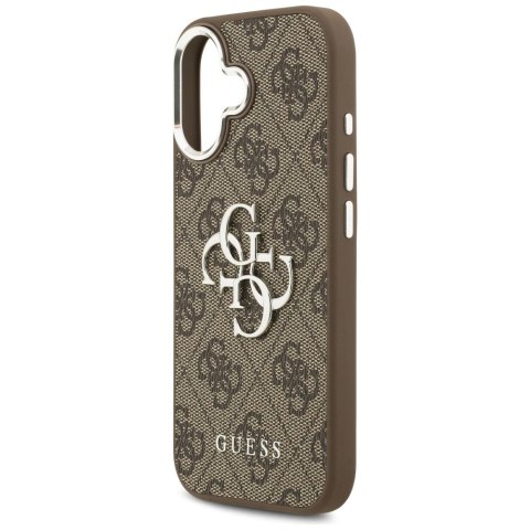 Etui Guess 4G Big 4G Classic Logo na iPhone 17 - brązowo-srebrne