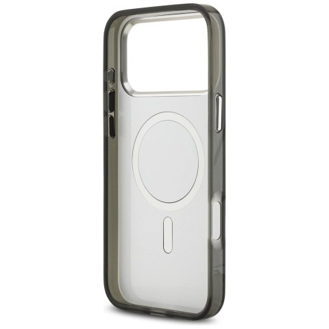 Etui Karl Lagerfeld IML Aquarelle Karl & Choupette & Logo MagSafe na iPhone 17 Pro - czarne