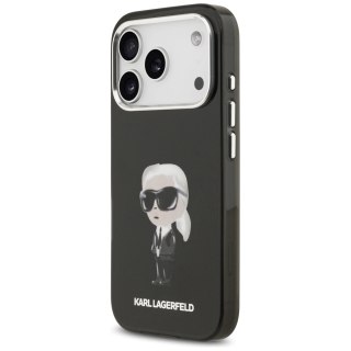 Etui Karl Lagerfeld IML Aquarelle Karl & Logo MagSafe na iPhone 17 Pro - czarne