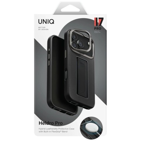 Etui UNIQ Heldro Pro Magclick Charging na iPhone 17 Pro - czarne