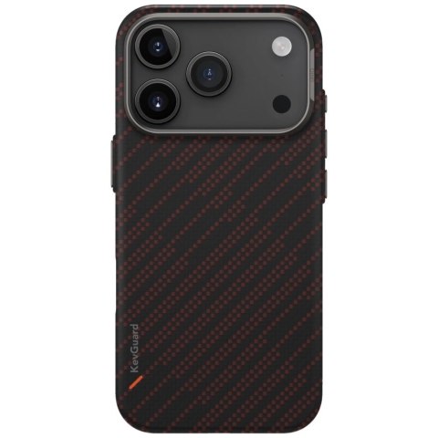 Etui UNIQ Keva EDGE Magclick Charging na iPhone 17 Pro - pomarańczowe