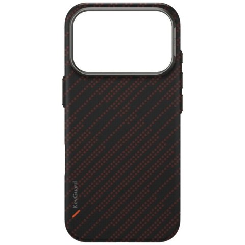 Etui UNIQ Keva EDGE Magclick Charging na iPhone 17 Pro - pomarańczowe